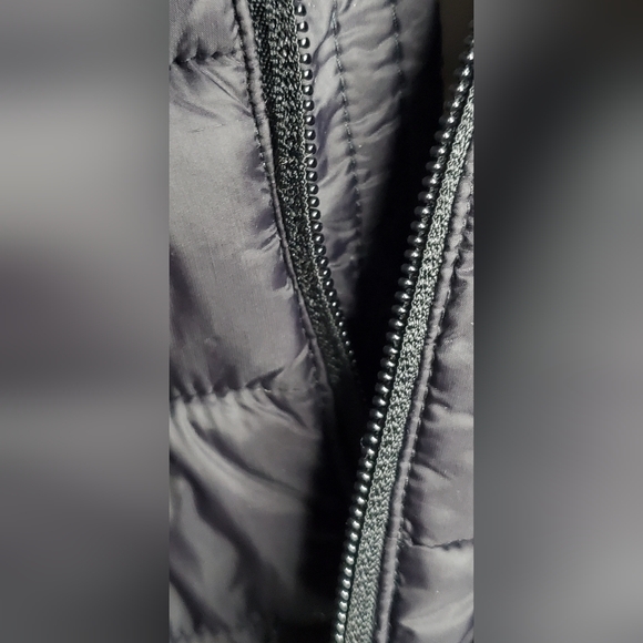 H&M-size L- Men's Divided- Black Puffer Jacket Lightweight with Hood - Picture 7 of 11